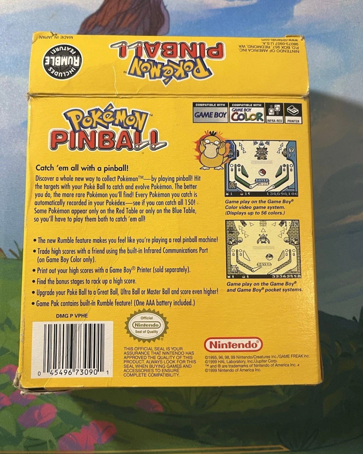 Gameboy Color Pokemon Pinball CIB