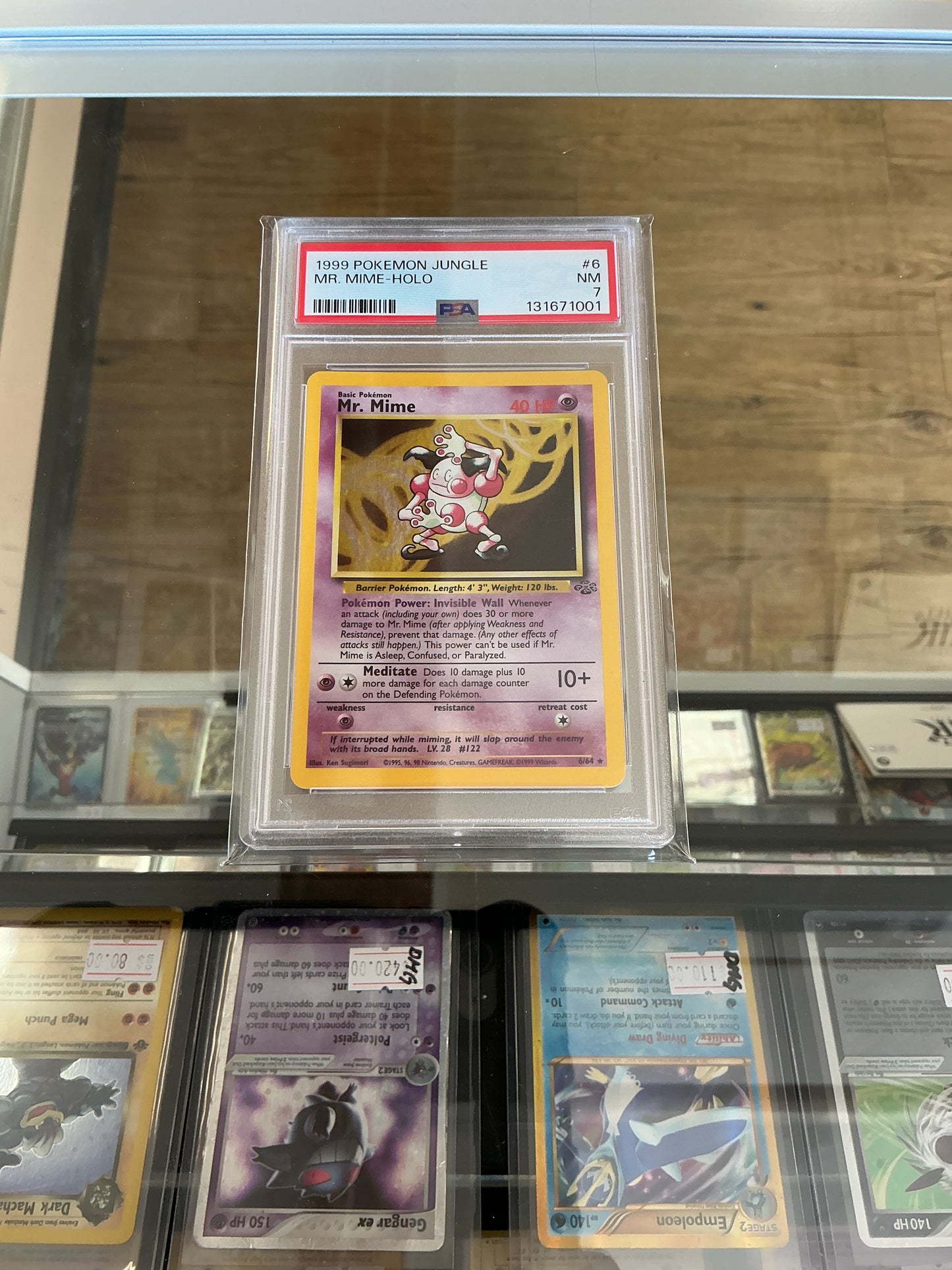 Mr. Mime Jungle Holo 6 PSA 7