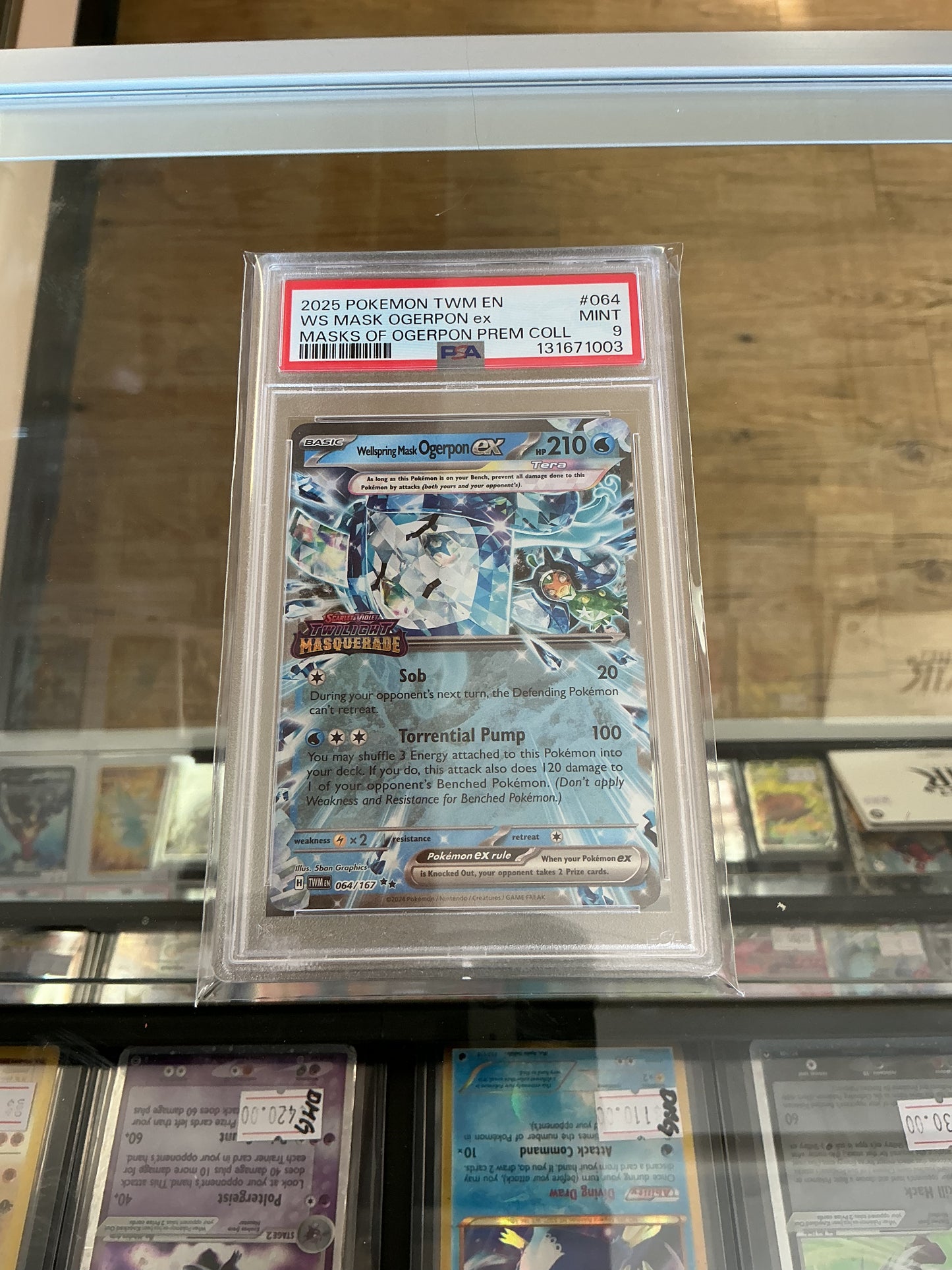 Wellspring Mask Ogerpon EX TM Stamp PSA 10