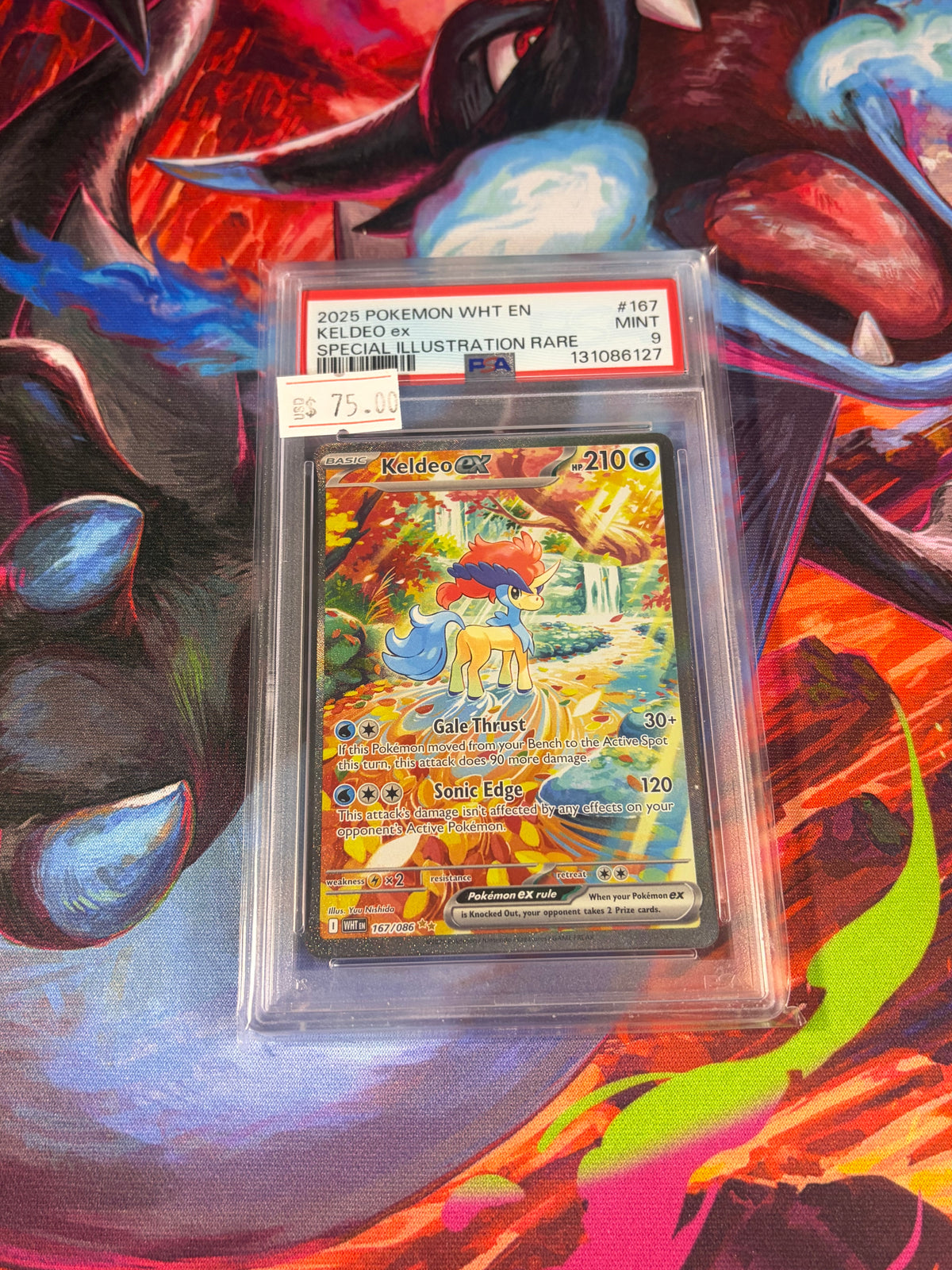Keldeo Ex #167 PSA 9