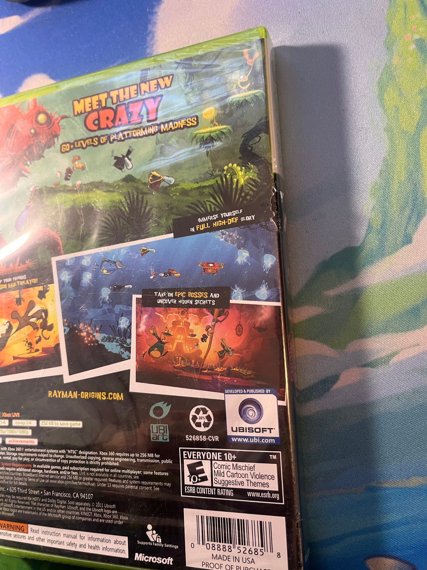 Rayman Origins (XBOX 360 SEALED)