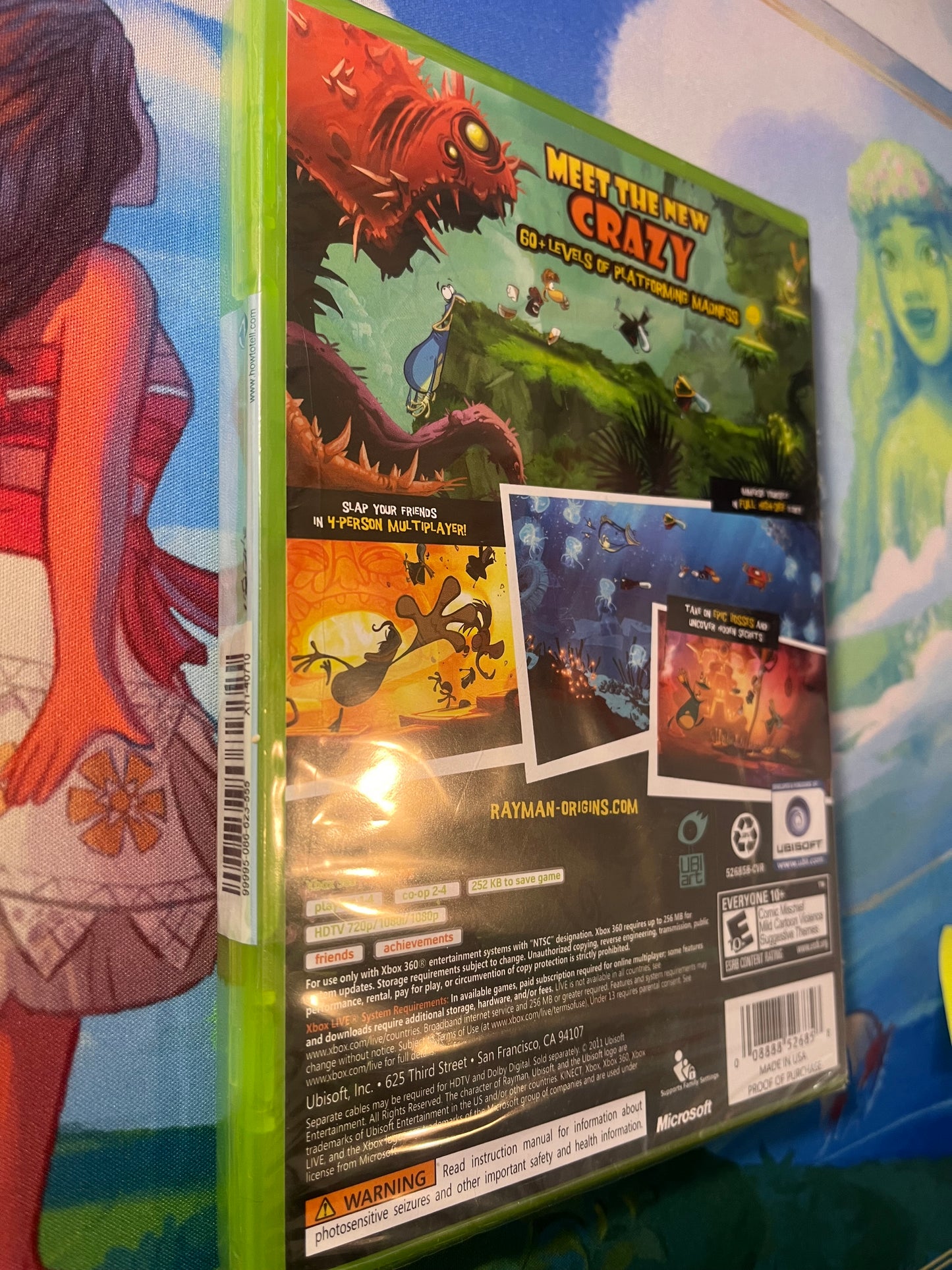 Rayman Origins (XBOX 360 SEALED)