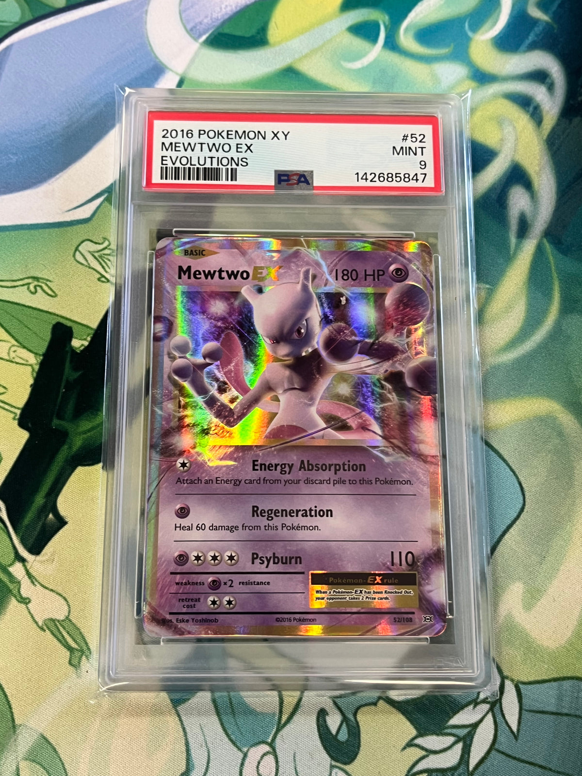 Mewtwo EX #52 PSA 9