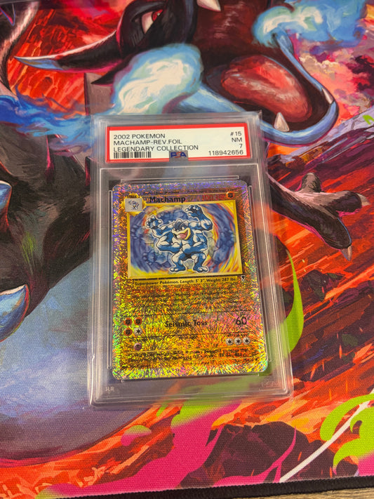 Machamp Rev Foil #15 PSA 7