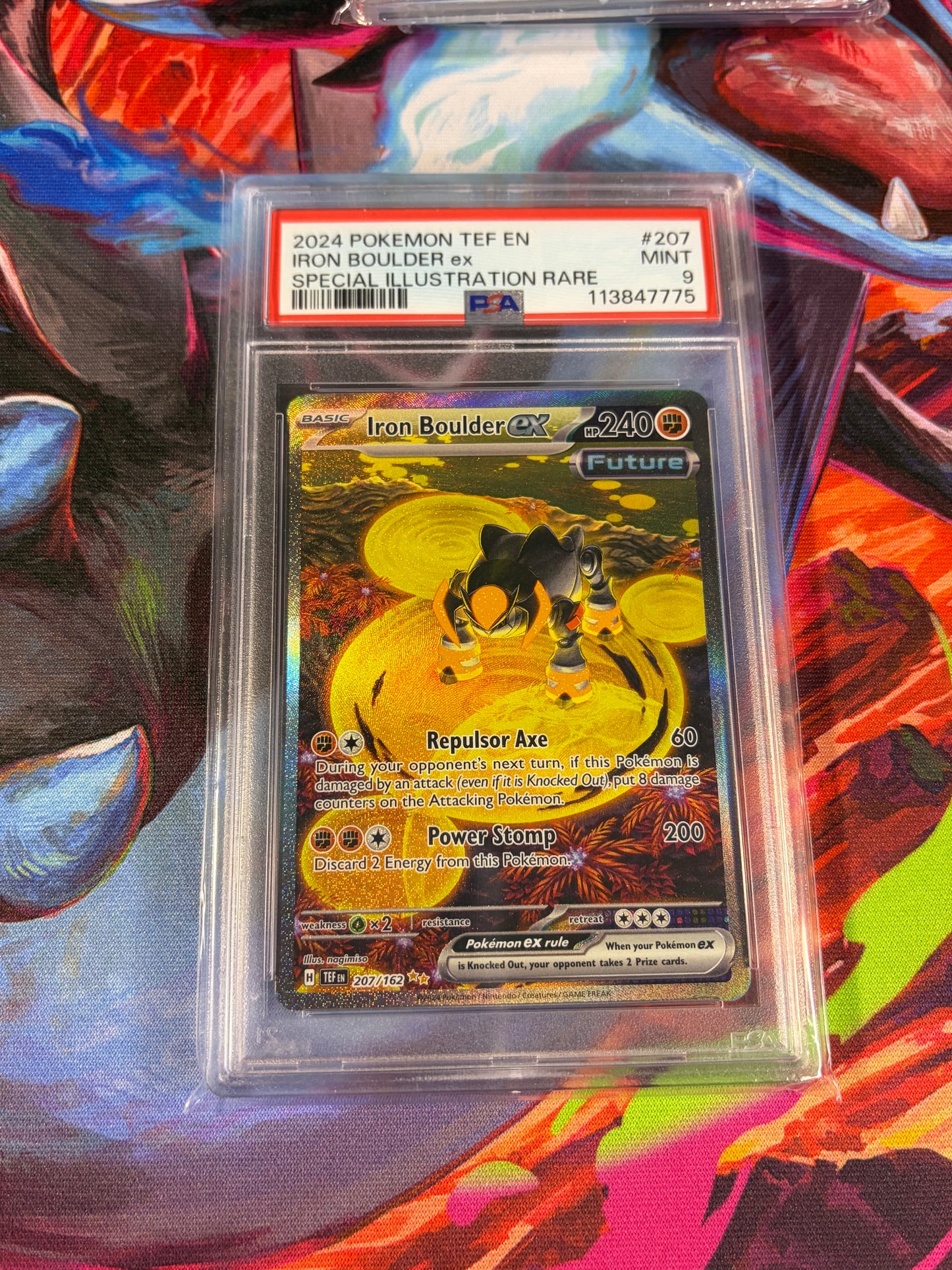 Iron Boulder EX #207 PSA 9