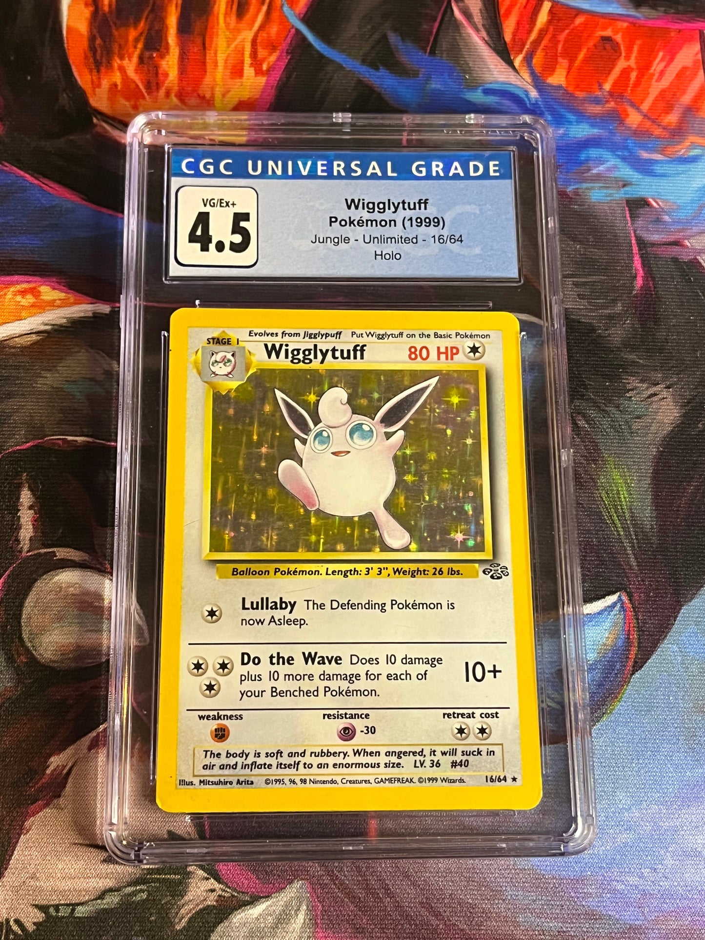 Wigglytuff Jungle Holo 16 CGC 4.5