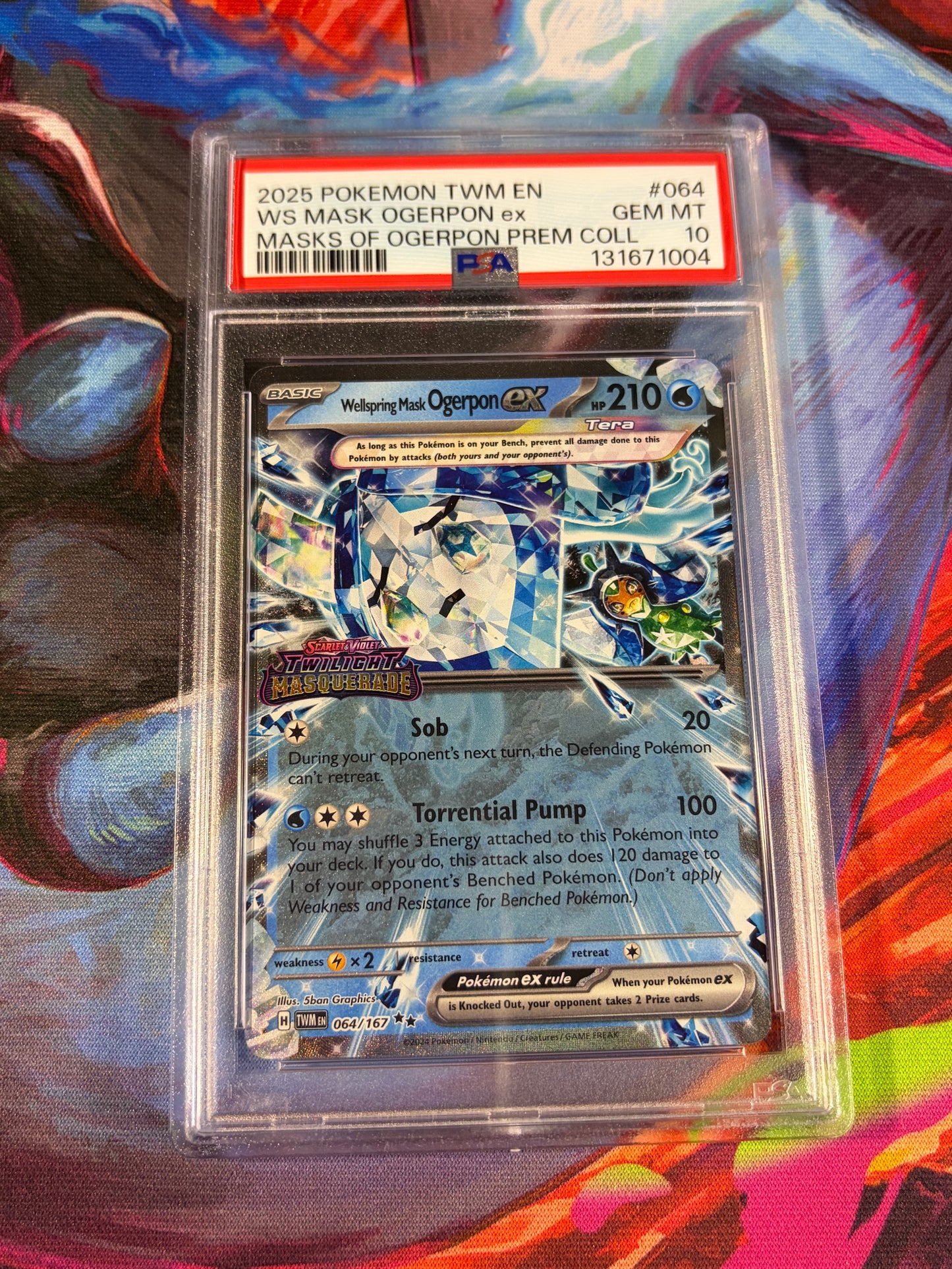 Wellspring Mask Ogerpon EX #064 PSA 10