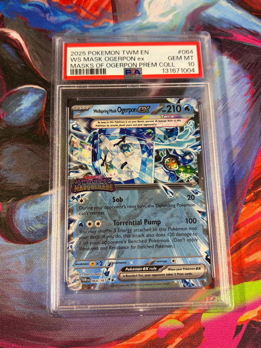 Wellspring Mask Ogerpon EX #064 PSA 10
