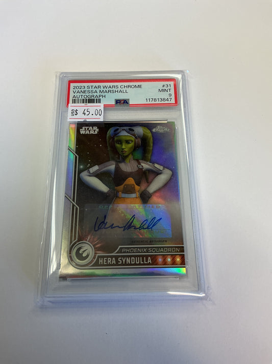 Vanessa Marshall Autgraph PSA 9