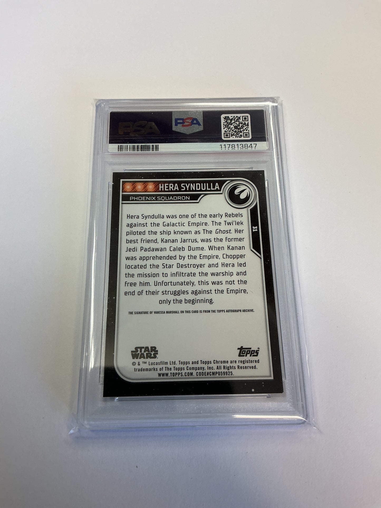 Vanessa Marshall Autgraph PSA 9