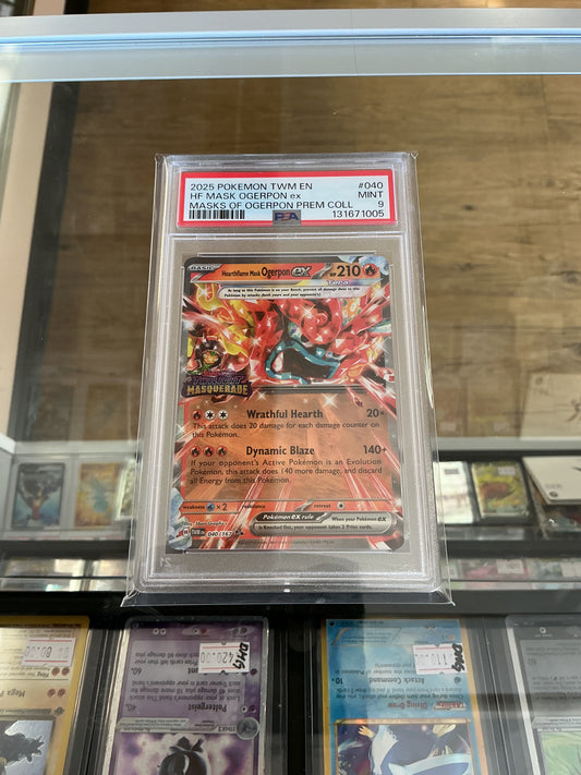 Hearthflame Ogerpon Mask EX TM Stamped PSA 9